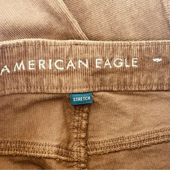 NEW AE Corduroy Super High-Waisted Flare Pant Brown Corduroy size 10 - Picture 14 of 14